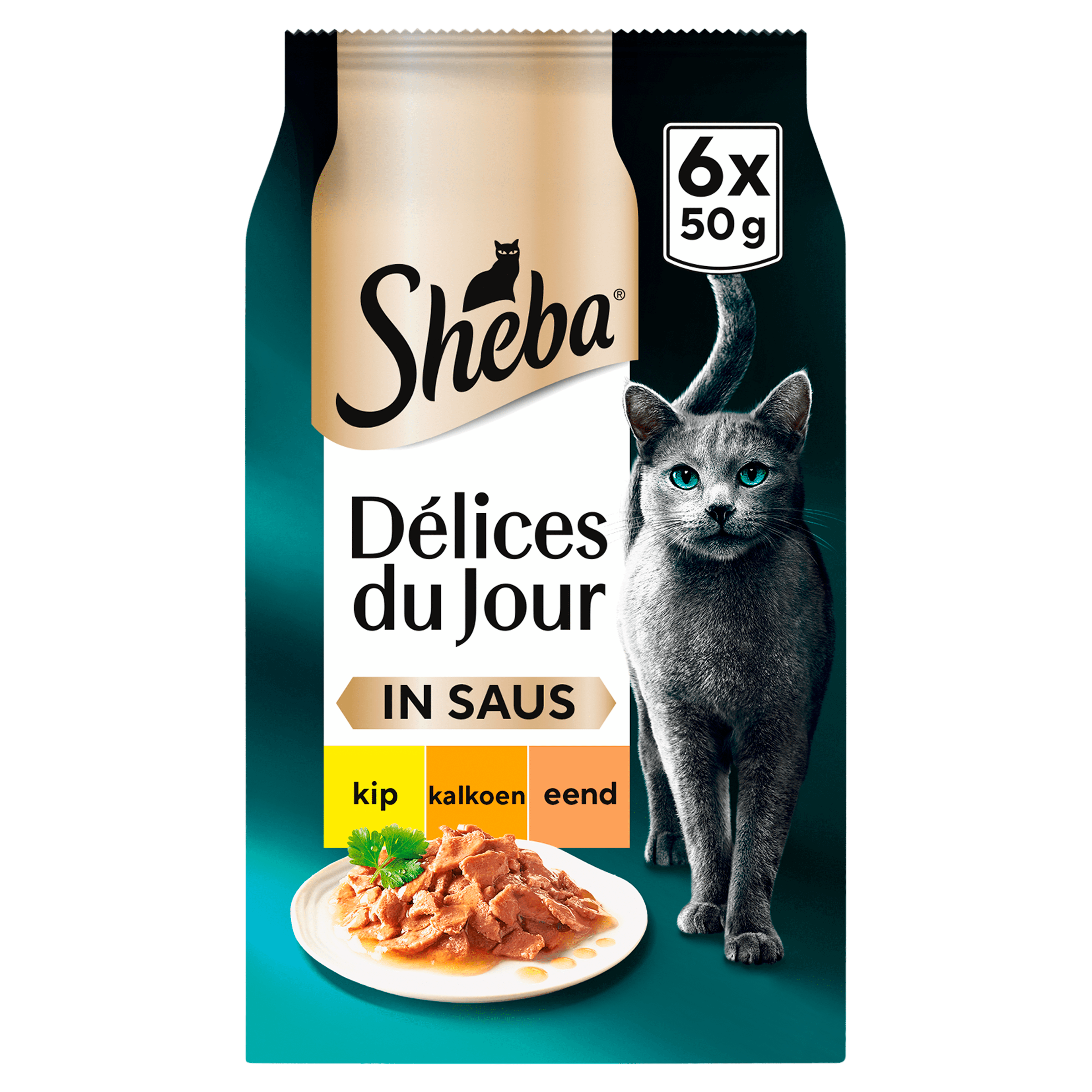 Sheba Délices du jour gevogelte in saus