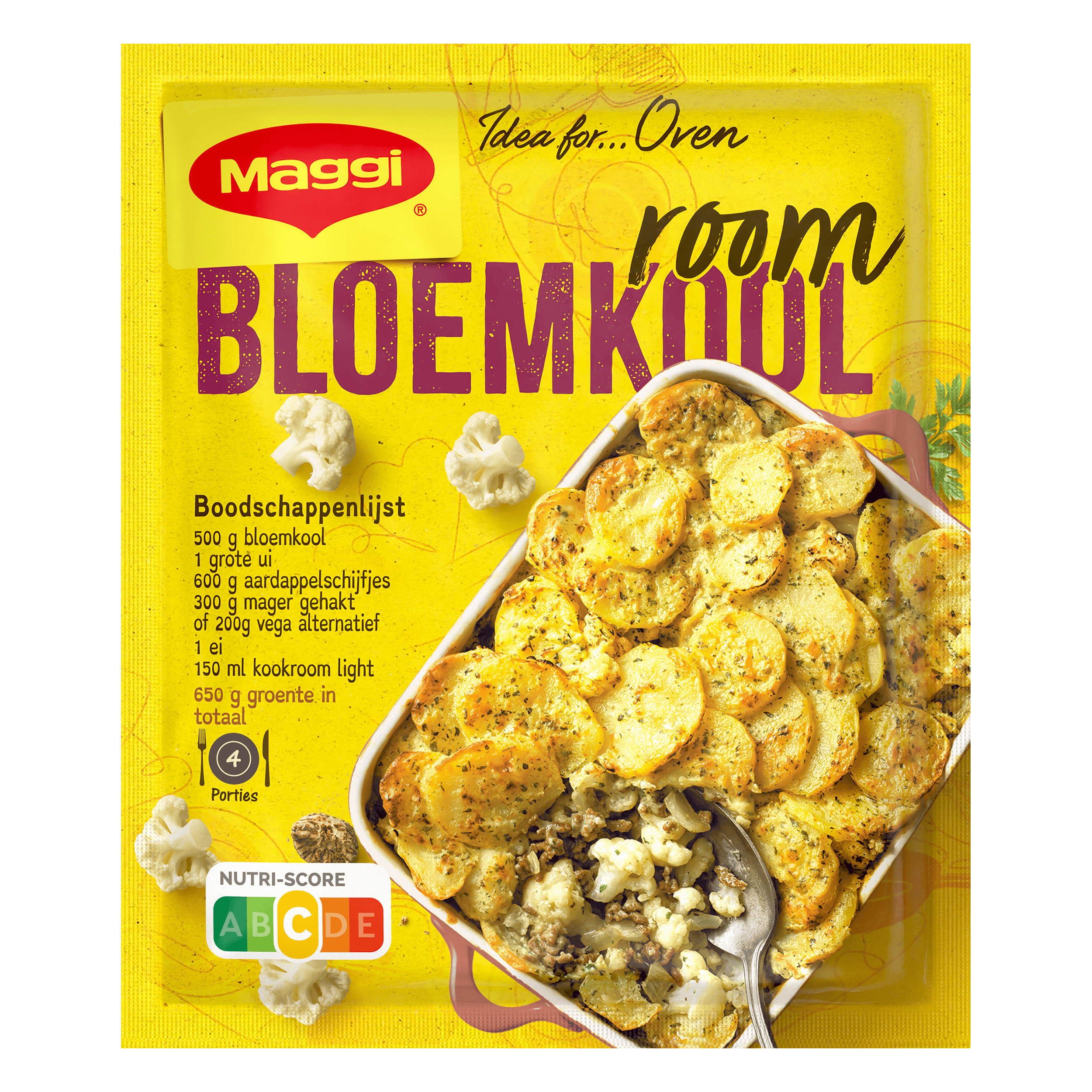 Maggi Ovenschotel Bloemkool-room met gehakt