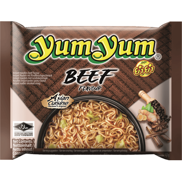 Yum Yum Instant Noedels Rundvleessmaak 60 g