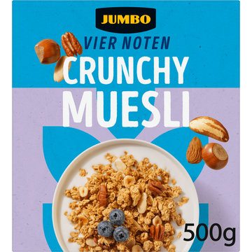 Jumbo Muesli Vier Noten 500 g