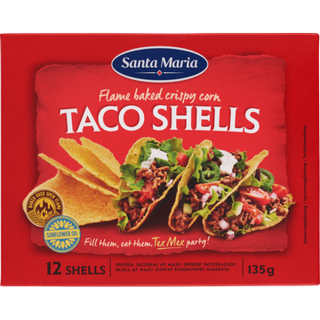Santa Maria Taco Schelpen 12 Stuks 135 g