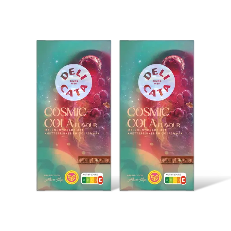 Delicata cosmic cola flavour melkchocolade 2pack