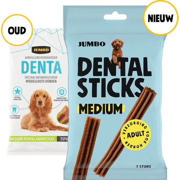 Jumbo Dental Sticks Adult Medium 7 Stuks