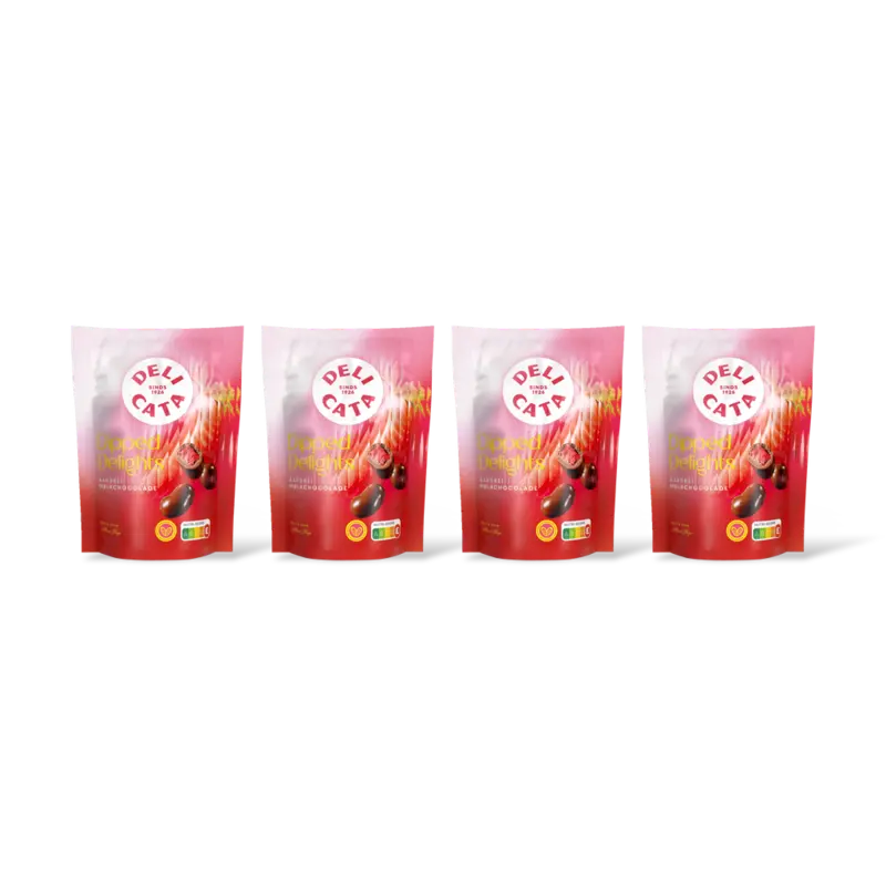 Delicata delights aardbei melkchocolade 4-pack