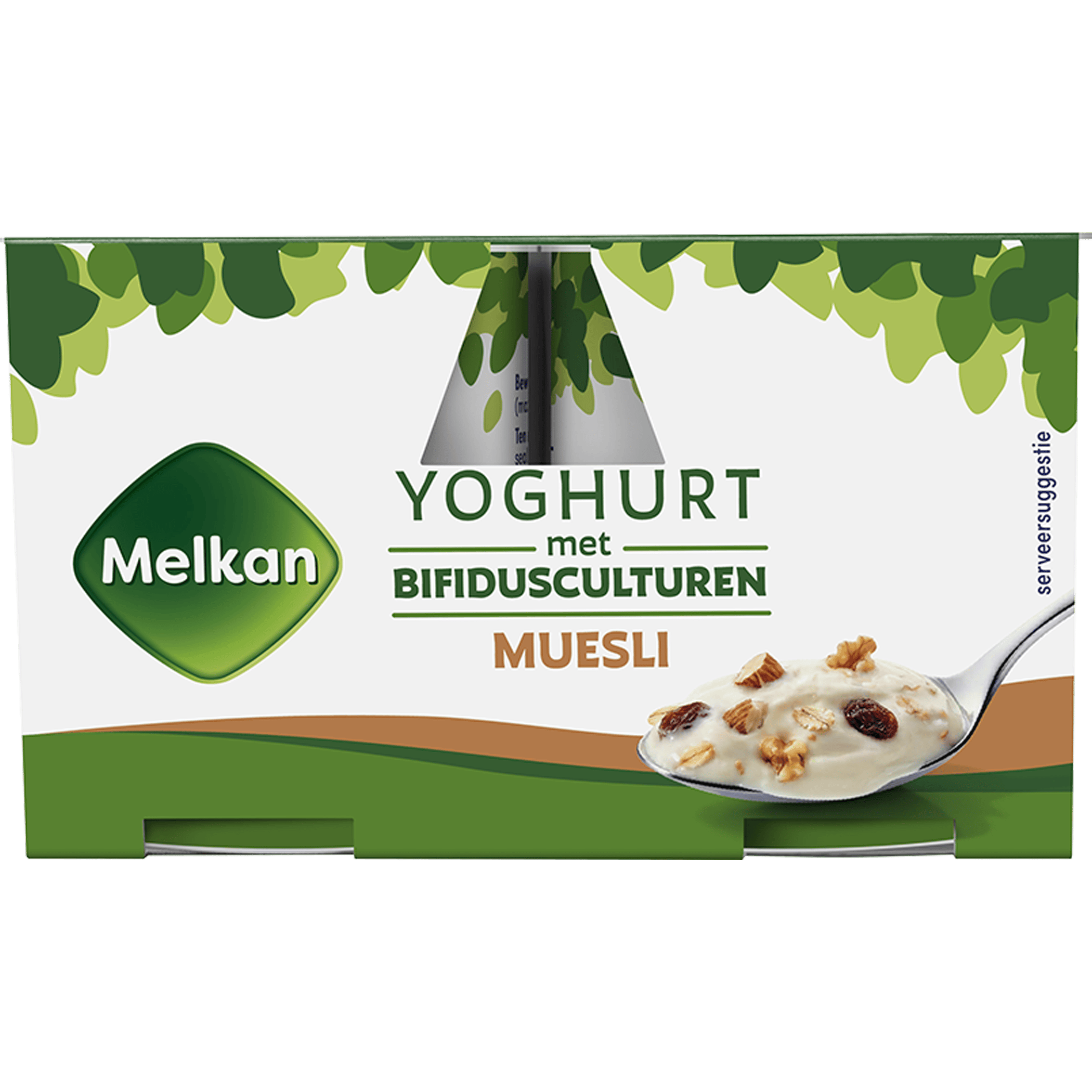 Melkan Yoghurt met culturen met musli
