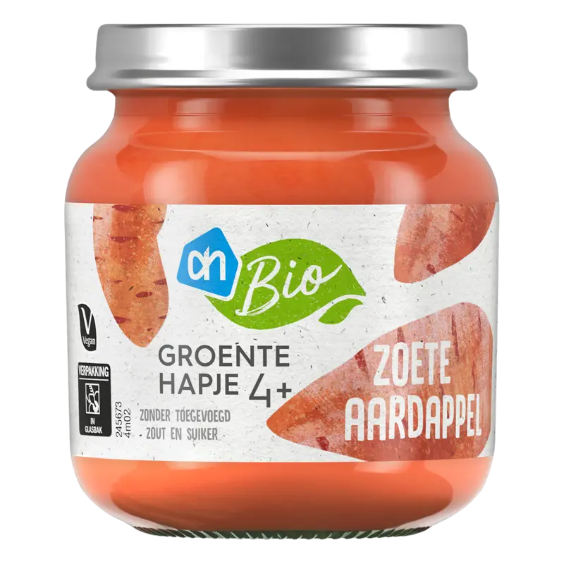 AH Biologisch Groentehapje zoete aardappel 4m+
