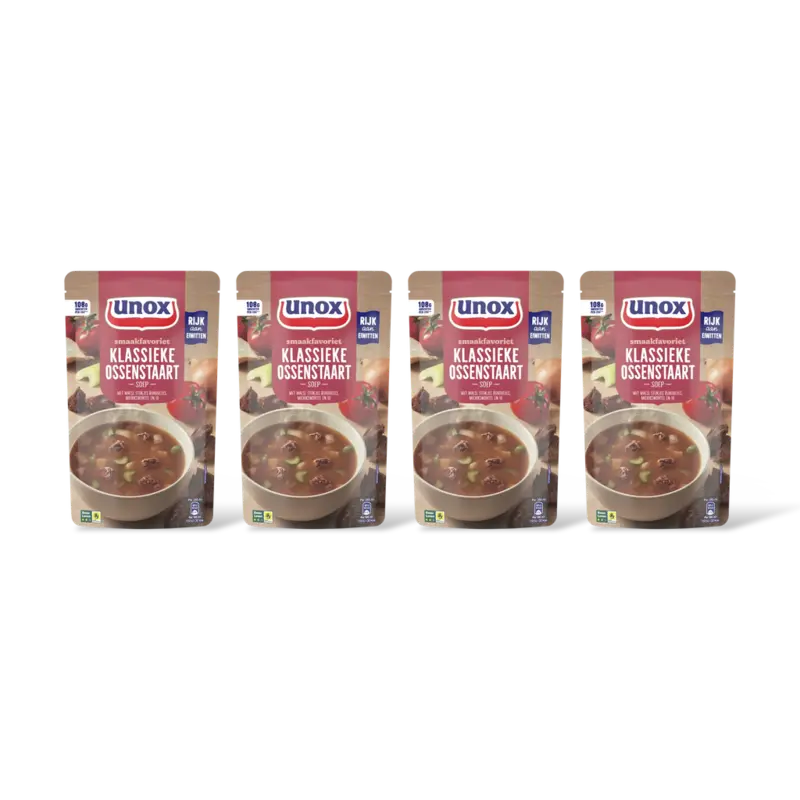 Unox Unox Klassieke ossenstaartsoep 4-pack