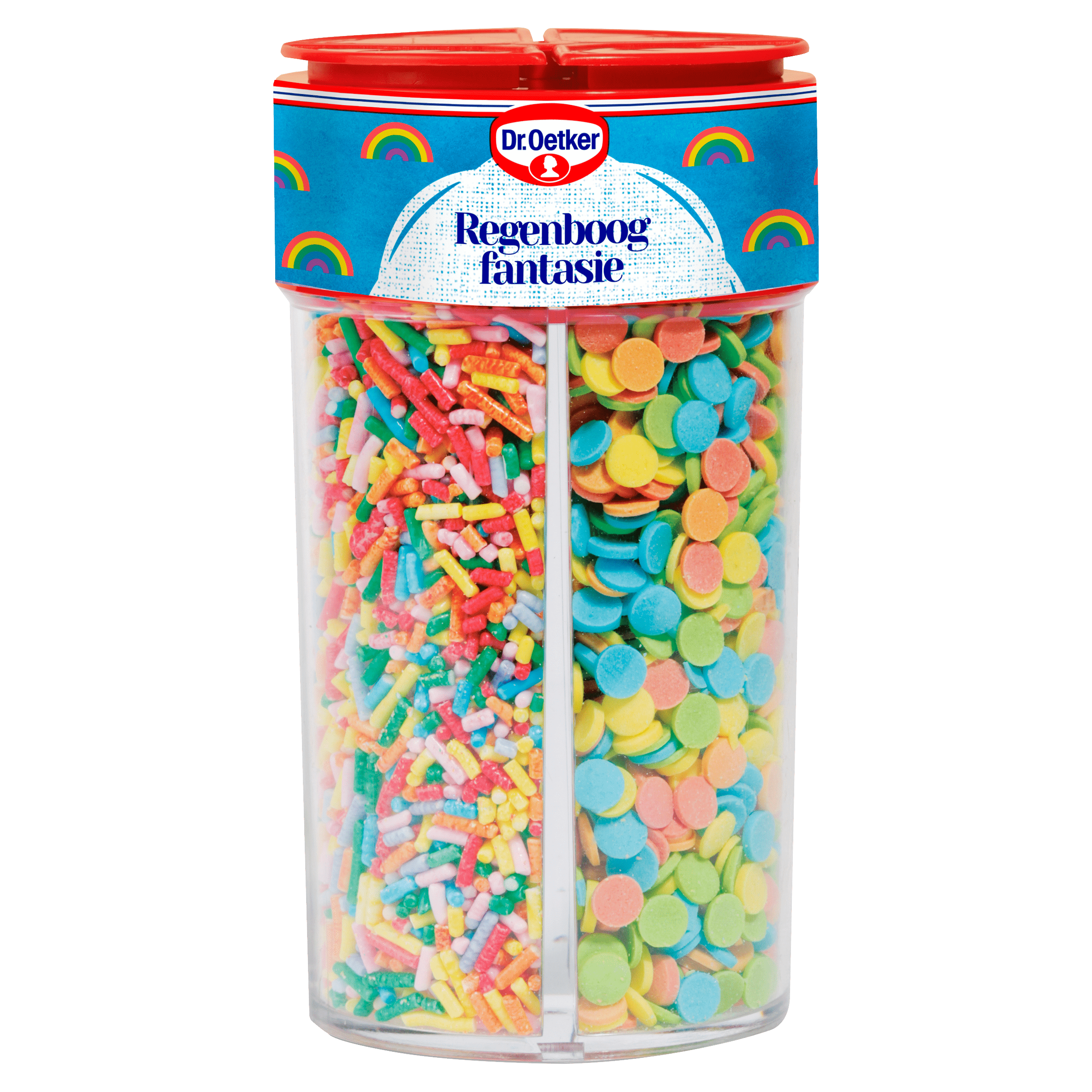 Dr. Oetker Regenboogfantasie taart versiering