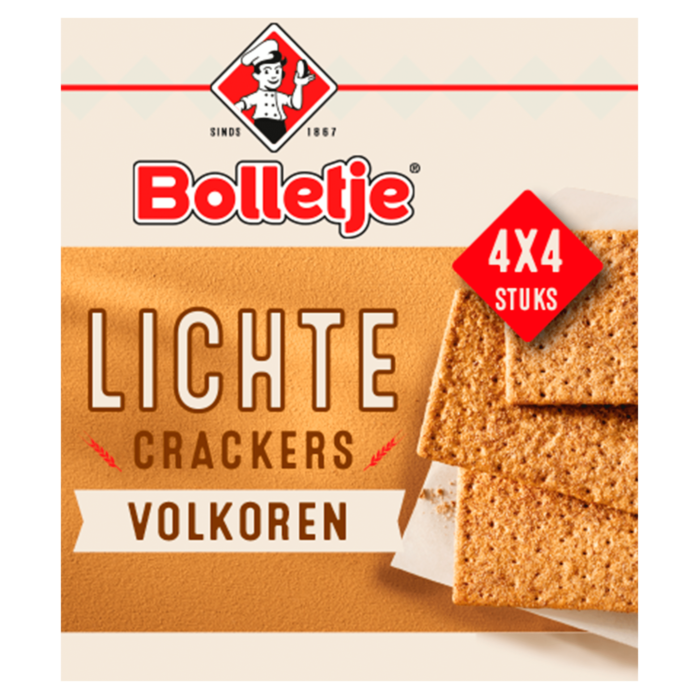 Bolletje Lichte crackers volkoren