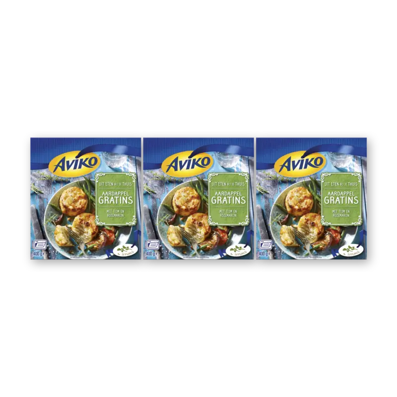 Aviko Aardappel gratin tijm rozemarijn 3-pack