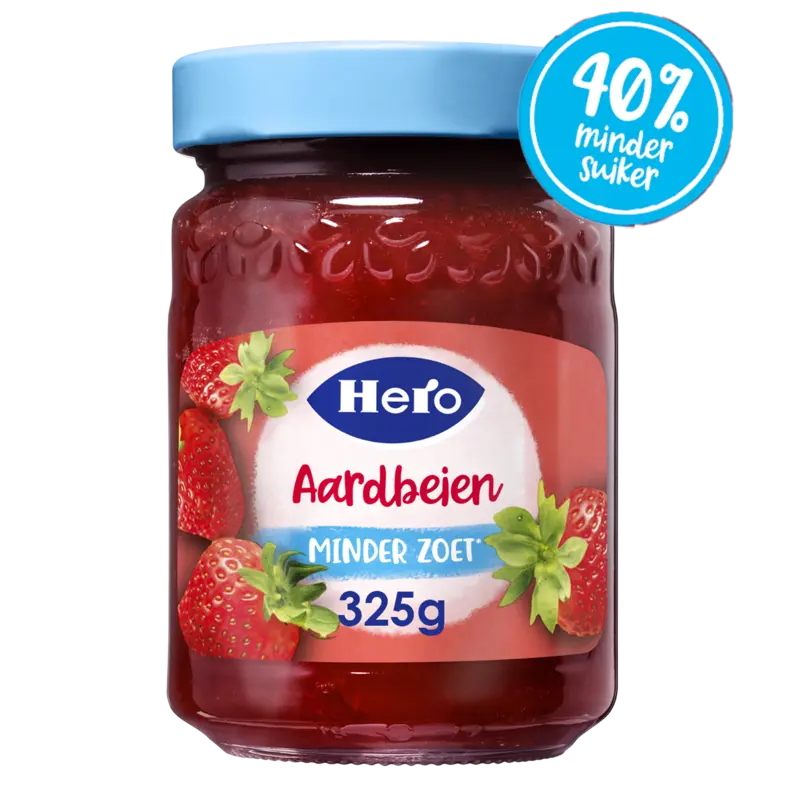 Hero Jam minder zoet aardbeien