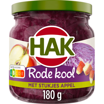 Hak Rode Kool met Stukjes Appel 180 g