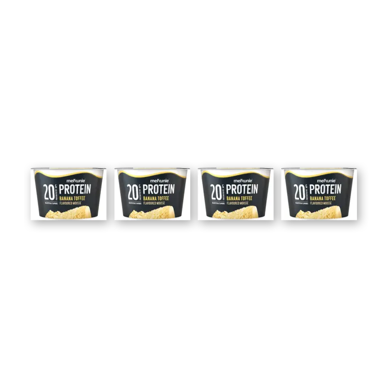Melkunie Protein banana toffee mousse 4-pack