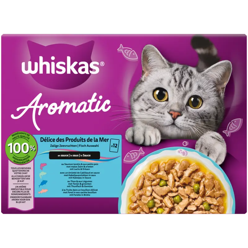 Whiskas Aromatic zalige zeevruchten in saus