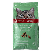 g'woon kattenknabbels met vlees
