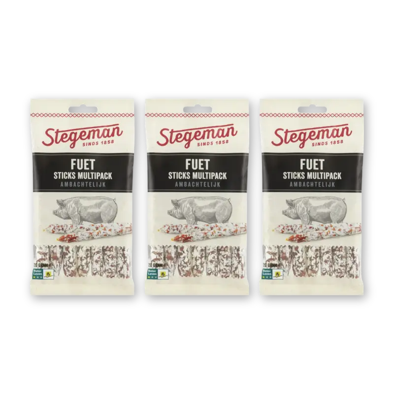 Stegeman Fuet sticks multipack 3-pack