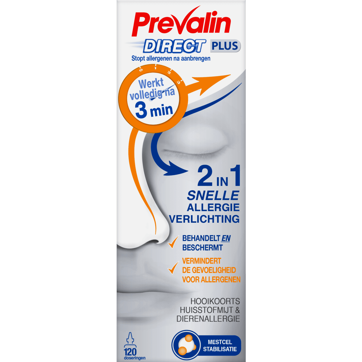 Prevalin Direct Plus Hooikoorts Neusspray 20 ML