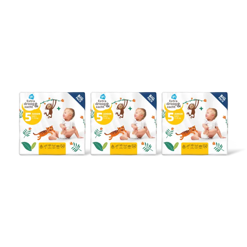 AH Extra droog&zacht luiers maat 5 3-pack