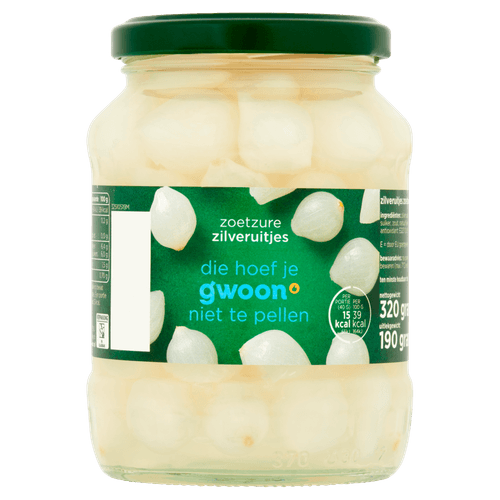 G'woon Zilveruitjes zoetzuur