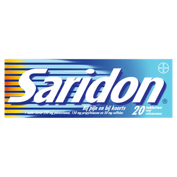 Saridon 20 Tabletten voor Volwassenen