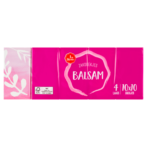 1 de Beste Zakdoek balsem 4 laags 10st.