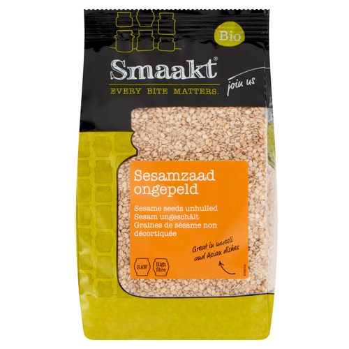 Smaakt Sesamzaad ongepeld