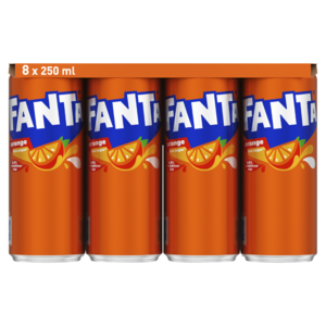 Fanta Orange 8x250ml Blik