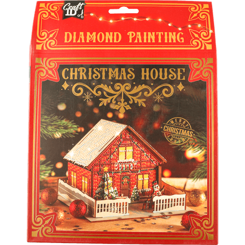 Diamond painting kersthuisje
