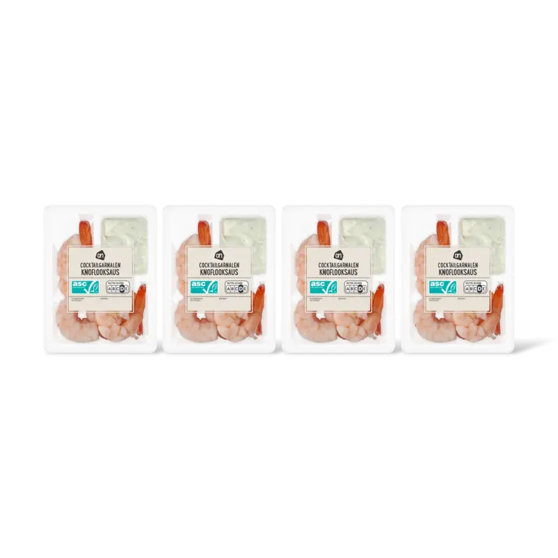 AH Cocktailgarnalen knoflooksaus 4-pack