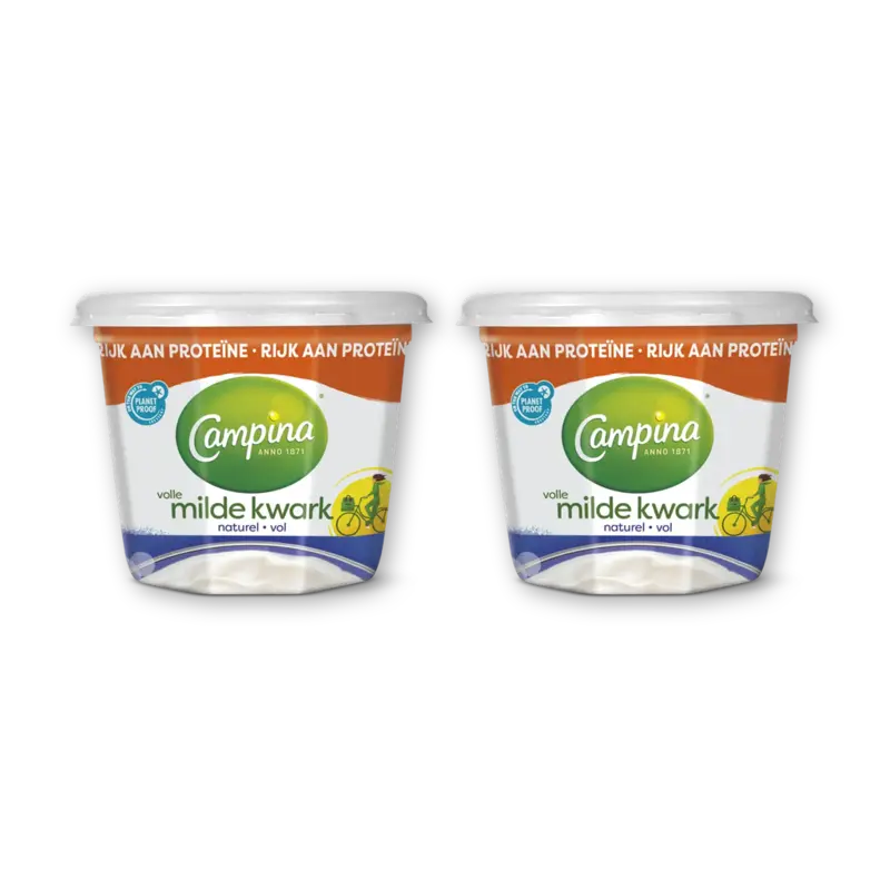 Campina Volle milde kwark 2-pack