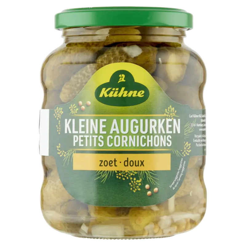 Kühne Kleine augurken zoet
