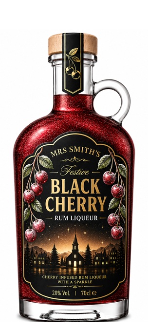 Mrs. Smith's Festive Black Cherry Rum Liqueur