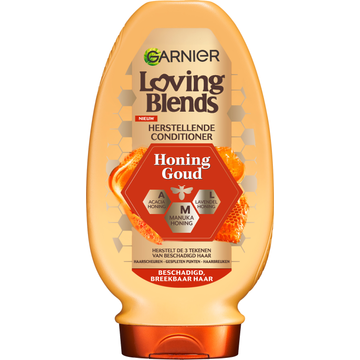Garnier Loving Blends - Conditioner - Honing Goud - Beschadigd of Breekbaar Haar - 250 ml