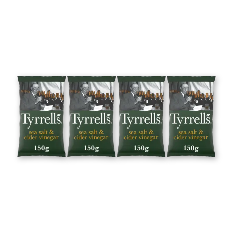 Tyrrells Sea salt & cider vinegar 4-pack