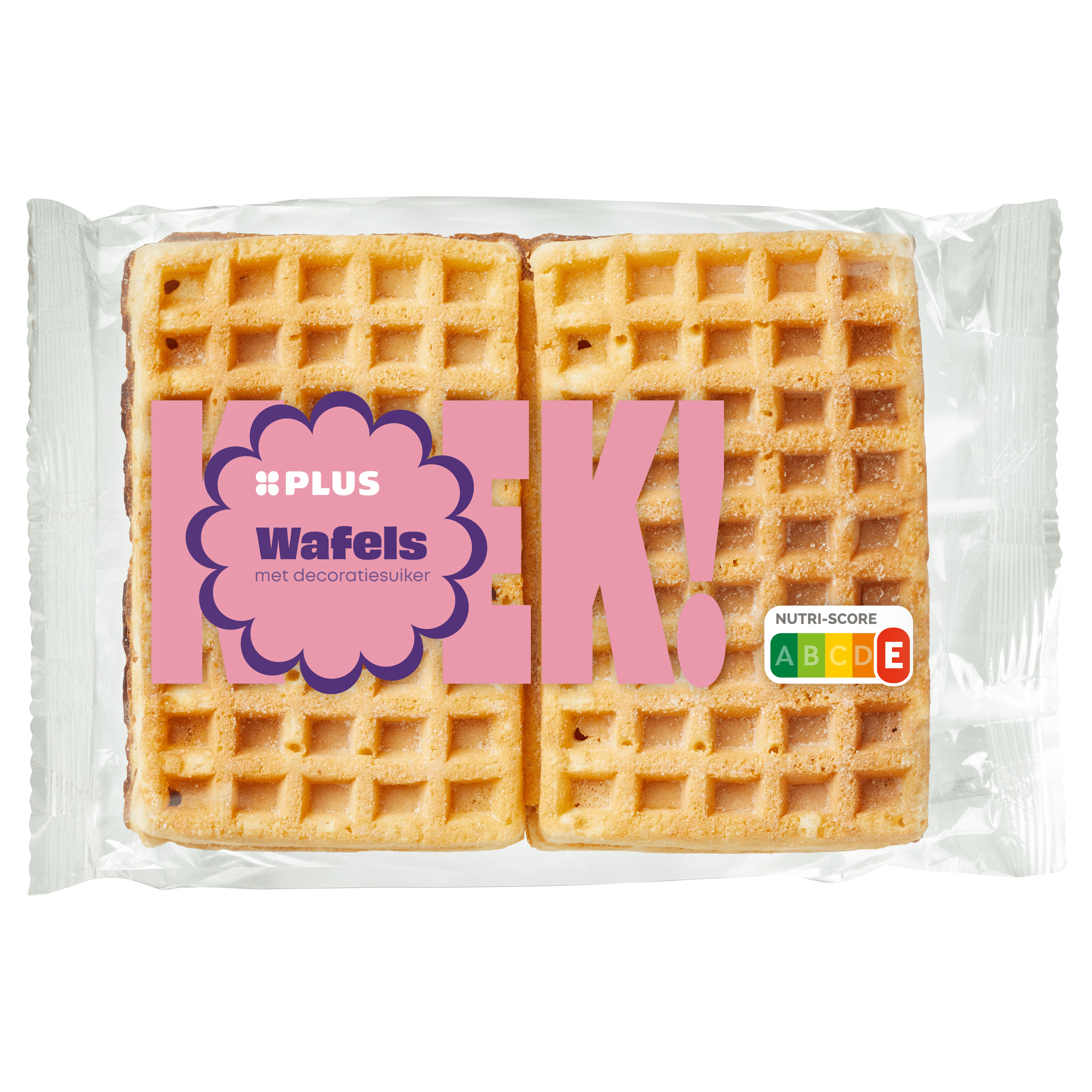 PLUS wafels met poedersuiker