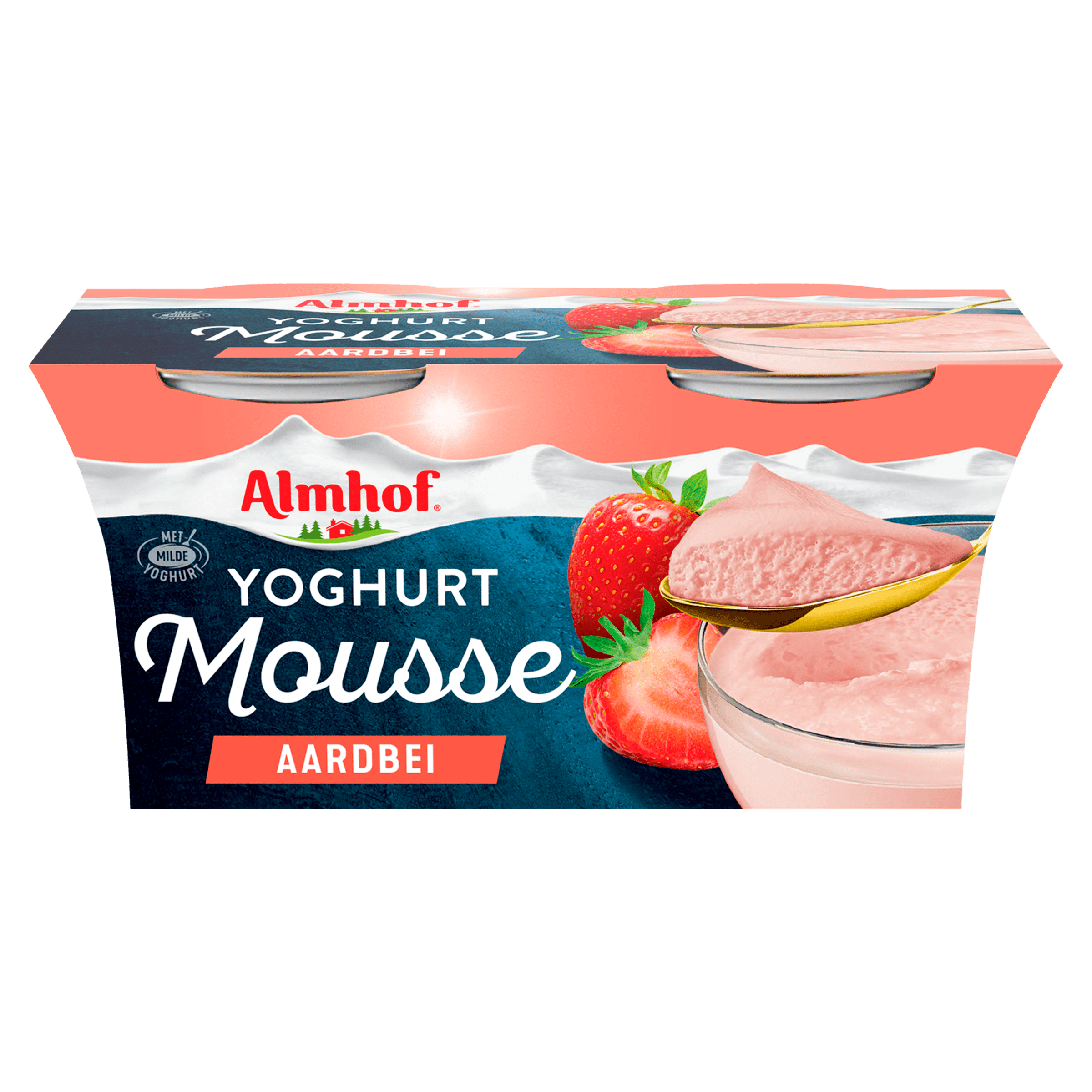 Almhof Yoghurt mousse aardbei