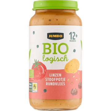 Jumbo Biologisch Babyvoeding Linzen Stoofpotje Rundvlees 12+ Maanden 250 g