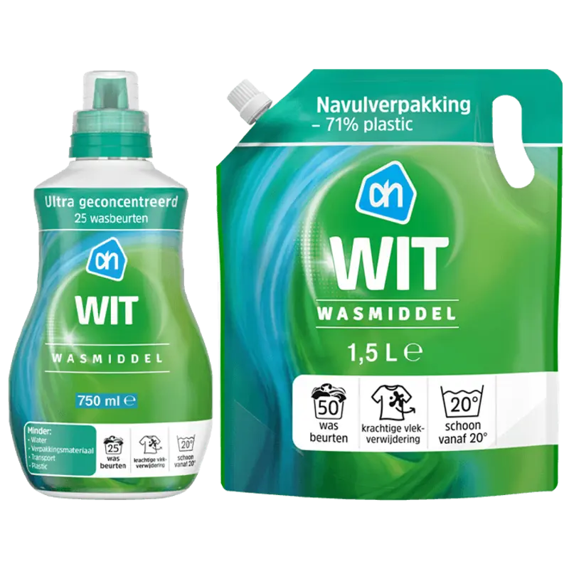 AH wasmiddel wit pakket