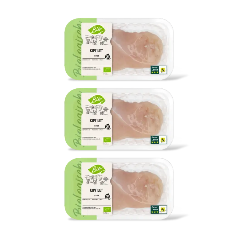 AH Biologisch Kipfilet 1 stuk 3-pack