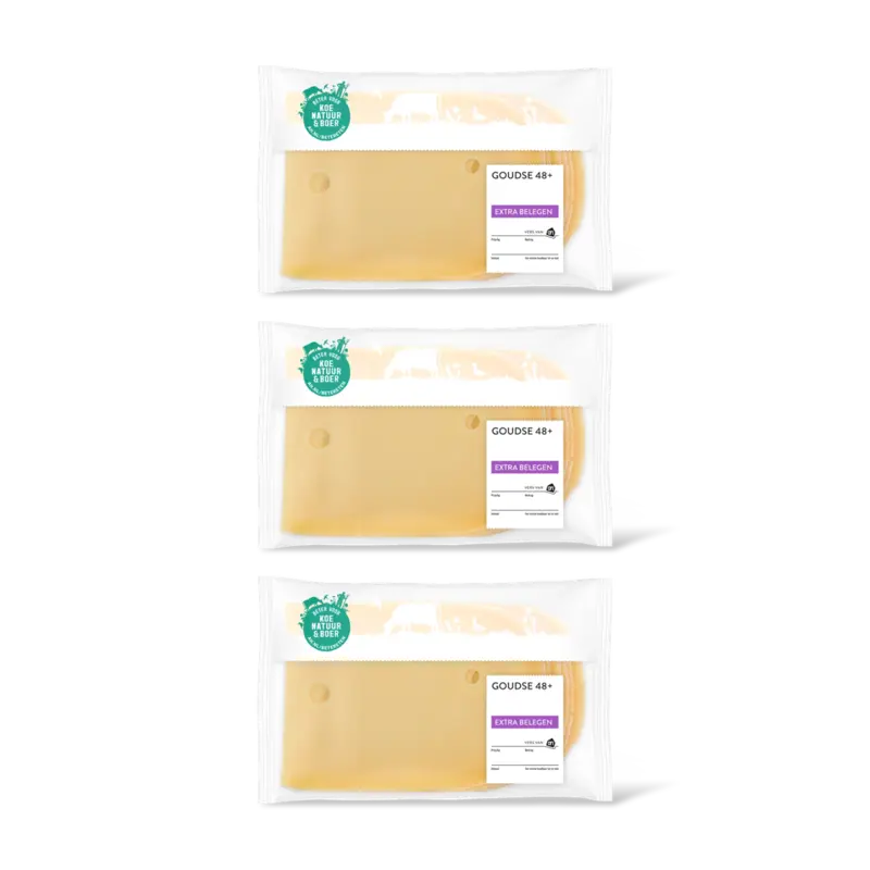 AH Goudse extra belegen 48+ plakken 3-pack