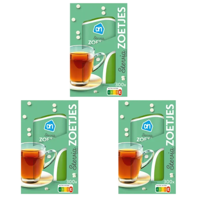 AH Stevia zoetjes 3-pack