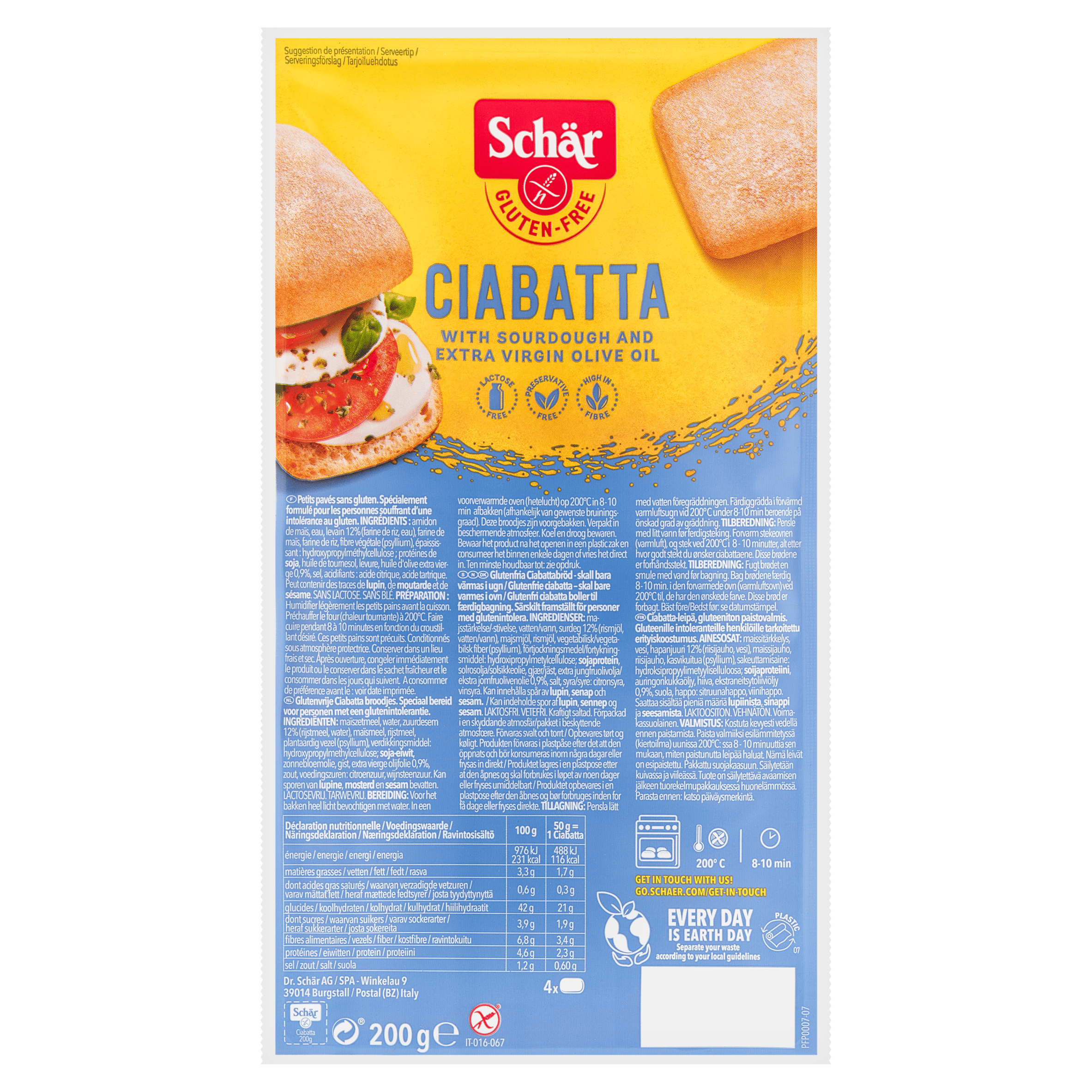 Schär Glutenvrije ciabatta
