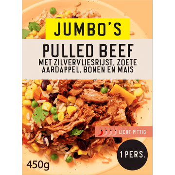 Jumbo's Vriesverse Maaltijd Mexicaanse Pulled Beef 450g