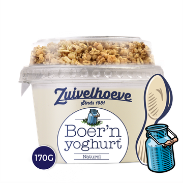 Zuivelhoeve Boer'n yoghurt® Naturel & Muesli 170 g