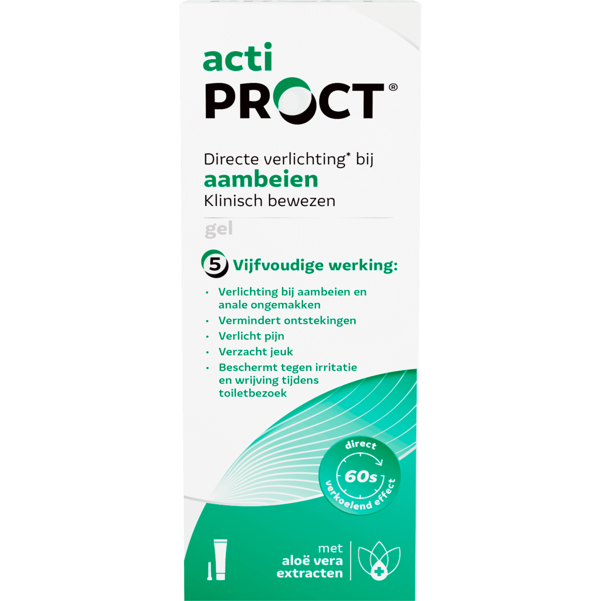 Actiproct Gel Bij Aambeien En Jeuk Tube 30 gram