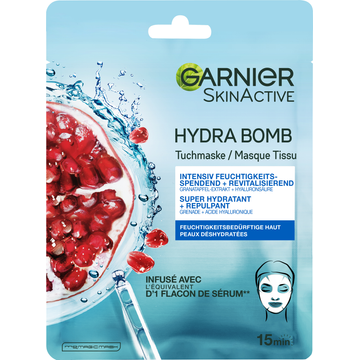 Garnier SkinActive Hydra Bomb Sheet Mask met Granaatappel