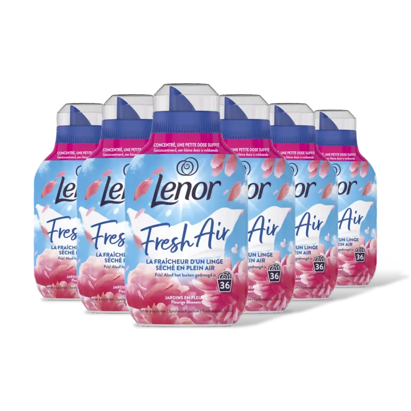 Lenor Fresh air wasverzachtr fleurg bloesm 6pk