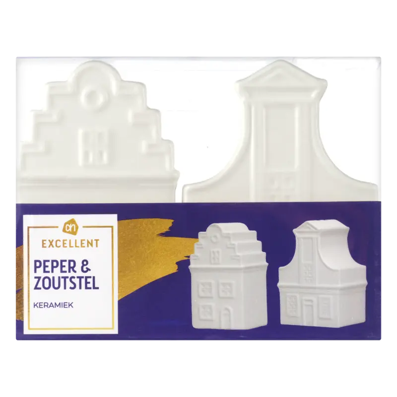 AH Excellent Peper & zoutstel huisjes