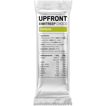 Upfront Eiwitreep Choco Pistache 50g