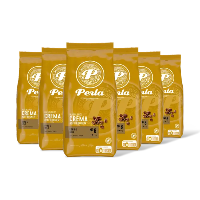 Perla Huisblends Crema koffiebonen 6-pack